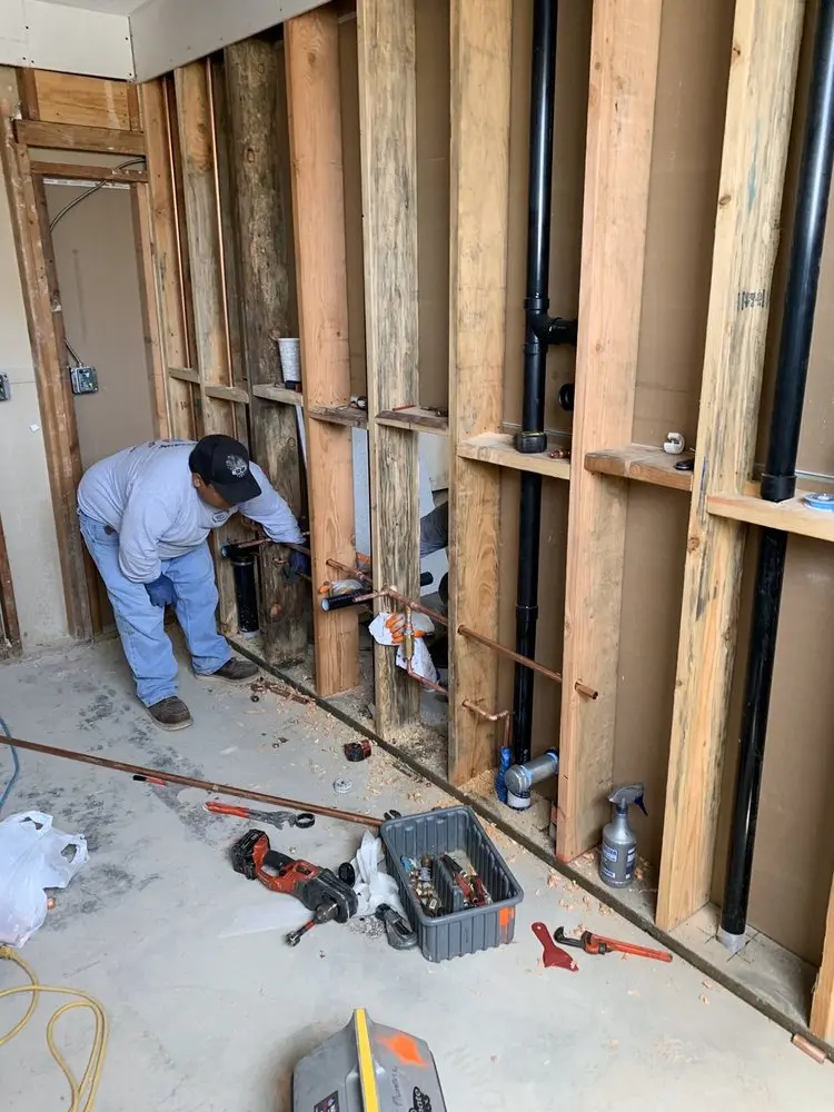 Commercial rough-in plumbing for Gas Line Repair in Decatur
